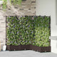 Vidaxxl Gartenblumentopf 5 Stück braun 120 x 120 x 125,5 cm Stahl