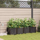 VidaXL Gartenblumentopf 4 Stück brauner Stahl