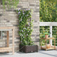 VidaXL Gartenblumentopf braun 40 x 40 x 126 cm Stahl