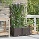 VidaXL Gartenblumentopf 2 Stück brauner Stahl