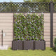 VidaXL Gartenblumentopf 3 Stück brauner Stahl