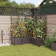 VidaXL Gartenblumentopf 5 Stück brauner Stahl