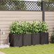 VidaXL Gartenblumentopf 4 Stück brauner Stahl