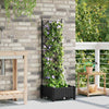 VidaXL Gartenblumentopf Schwarz 40 x 40 x 125,5 cm Stahl