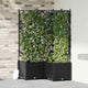 Vidaxxl Gartenblumentopf 3 Stück schwarz 80 x 80 x 143 cm Stahl