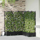 Vidaxxl Gartenblumentopf 5 Stück schwarz 120 x 120 x 125,5 cm Stahl