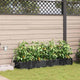 VidaXL Gartenblumentopf 4 Stück schwarzer Stahl