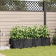 VidaXL Gartenblumentopf 4 Stück schwarzer Stahl
