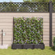 VidaXL Gartenblumentopf 3 Stück schwarzer Stahl