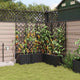 VidaXL Gartenblumentopf 5 Stück schwarzer Stahl