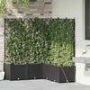 VidaXL Gartenblumentopf 5 Stück schwarzer Stahl