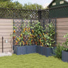 VidaXL Gartenblumentopf 5 Stück grauer Stahl
