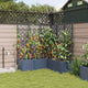 VidaXL Gartenblumentopf 5 Stück grauer Stahl
