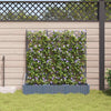 Vidaxxl Gartenblumentopf 3 Stück hellgrau 120 x 40 x 125,5 cm Stahl