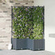 Vidaxl Gartenblumentopf 3 Stück hellgrau 80 x 80 x 143 cm Stahl