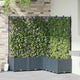 Vidaxxl Gartenblumentopf 5 Stück hellgrau 120 x 120 x 143 cm Stahl