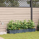 VidaXL Gartenblumentopf 4 Stück hellgrauer Stahl
