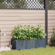 VidaXL Gartenblumentopf 3 Stück hellgrauer Stahl