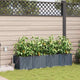 VidaXL Gartenblumentopf 4 Stück hellgrauer Stahl