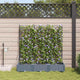VidaXL Gartenblumentopf 3 Stück hellgrauer Stahl