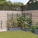 VidaXL Gartenblumentopf 5 Stück hellgrauer Stahl