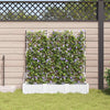 Vidaxxl Gartenblumentopf 3 Stück weiß 120 x 40 x 125,5 cm Stahl