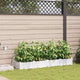 VidaXL Gartenblumentopf 4 Stück weißer Stahl