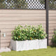 VidaXL Gartenblumentopf 3 Stück weißer Stahl