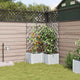 VidaXL Gartenblumentopf 3 Stück weißer Stahl