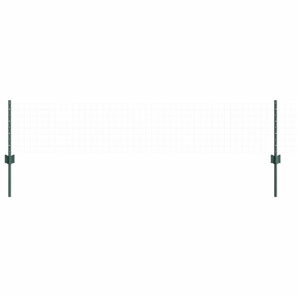 Vidaxl Zaunpfosten 5 Stück grün 80 cm Stahl