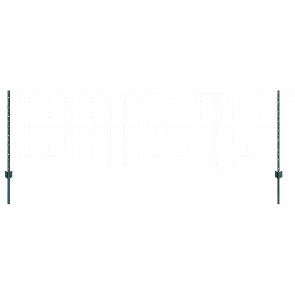 Vidaxl Zaunpfosten 5 Stück grün 120 cm Stahl