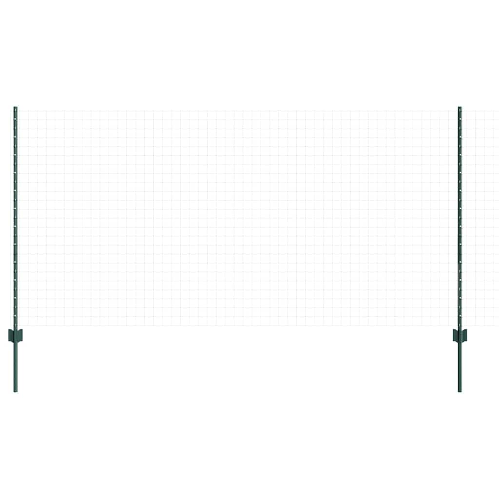 Vidaxl Zaunpfosten 5 Stück grün 120 cm Stahl