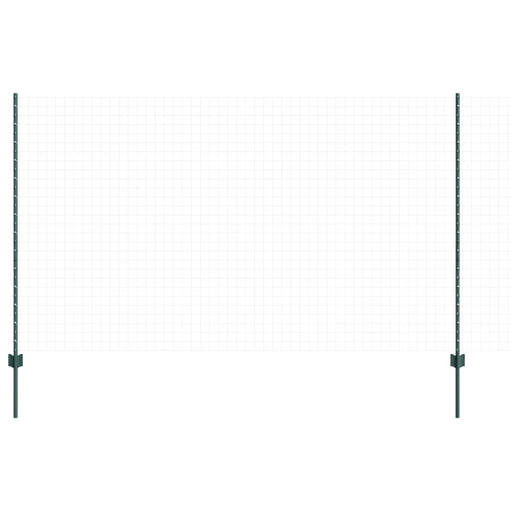 Vidaxl Zaunpfosten 5 Stück grün 140 cm Stahl