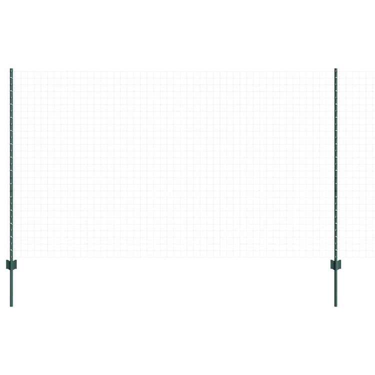 Vidaxl Zaunpfosten 5 Stück grün 140 cm Stahl