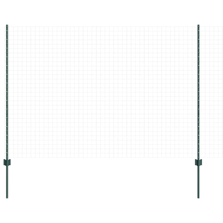 Vidaxl Zaunpfosten 5 Stück grün 160 cm Stahl