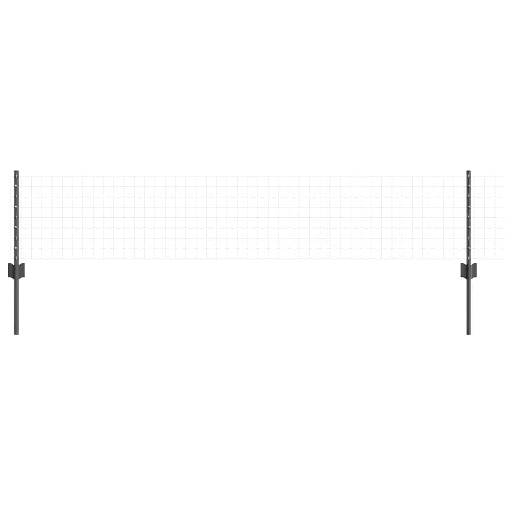 Vidaxl Zaunpfosten 5 Stück grau 40 cm Stahl