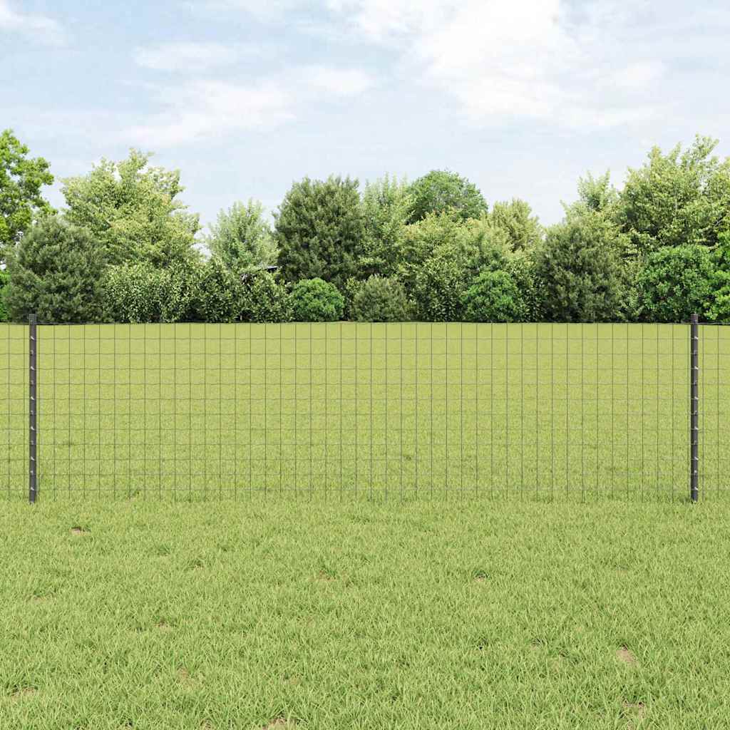 Vidaxl Zaunpfosten 11 Stück grau 60 cm Stahl