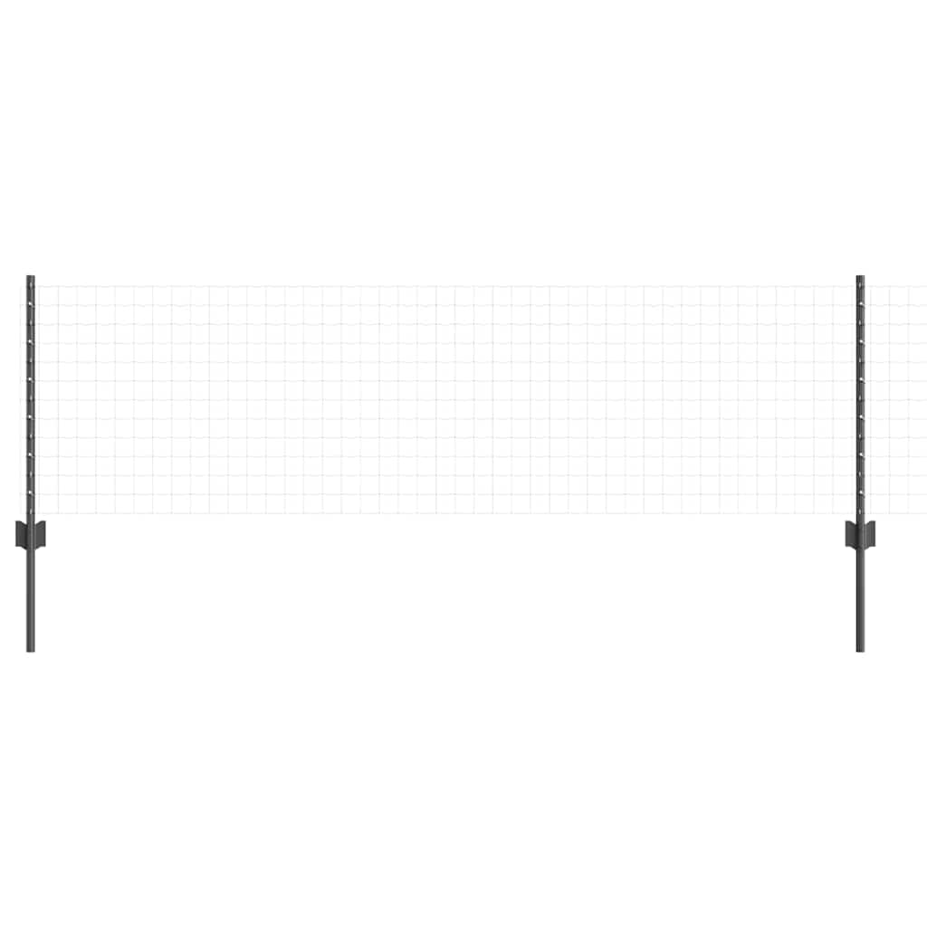 Vidaxl Zaunpfosten 11 Stück grau 60 cm Stahl