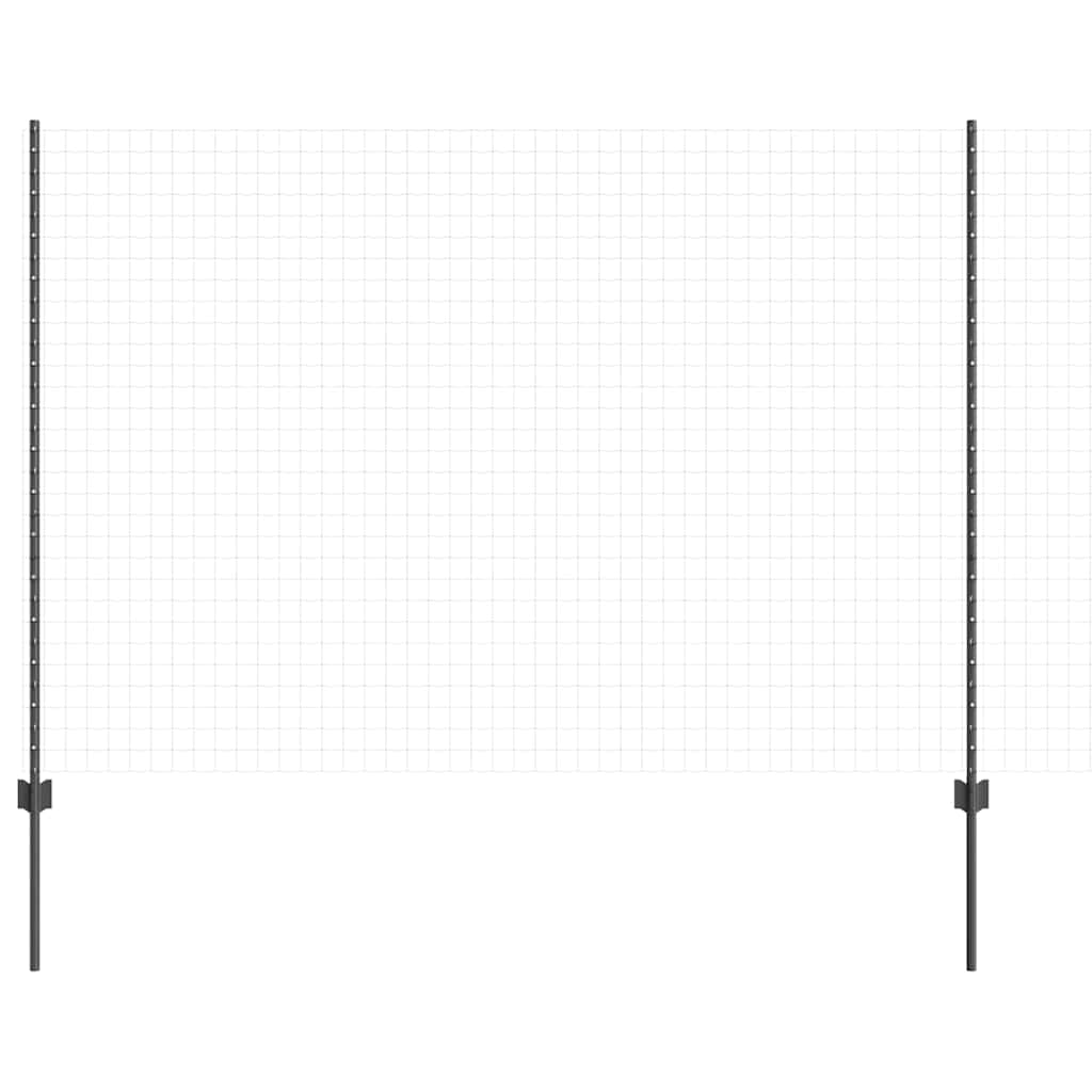 Vidaxl Zaunpfosten 5 Stück grau 160 cm Stahl