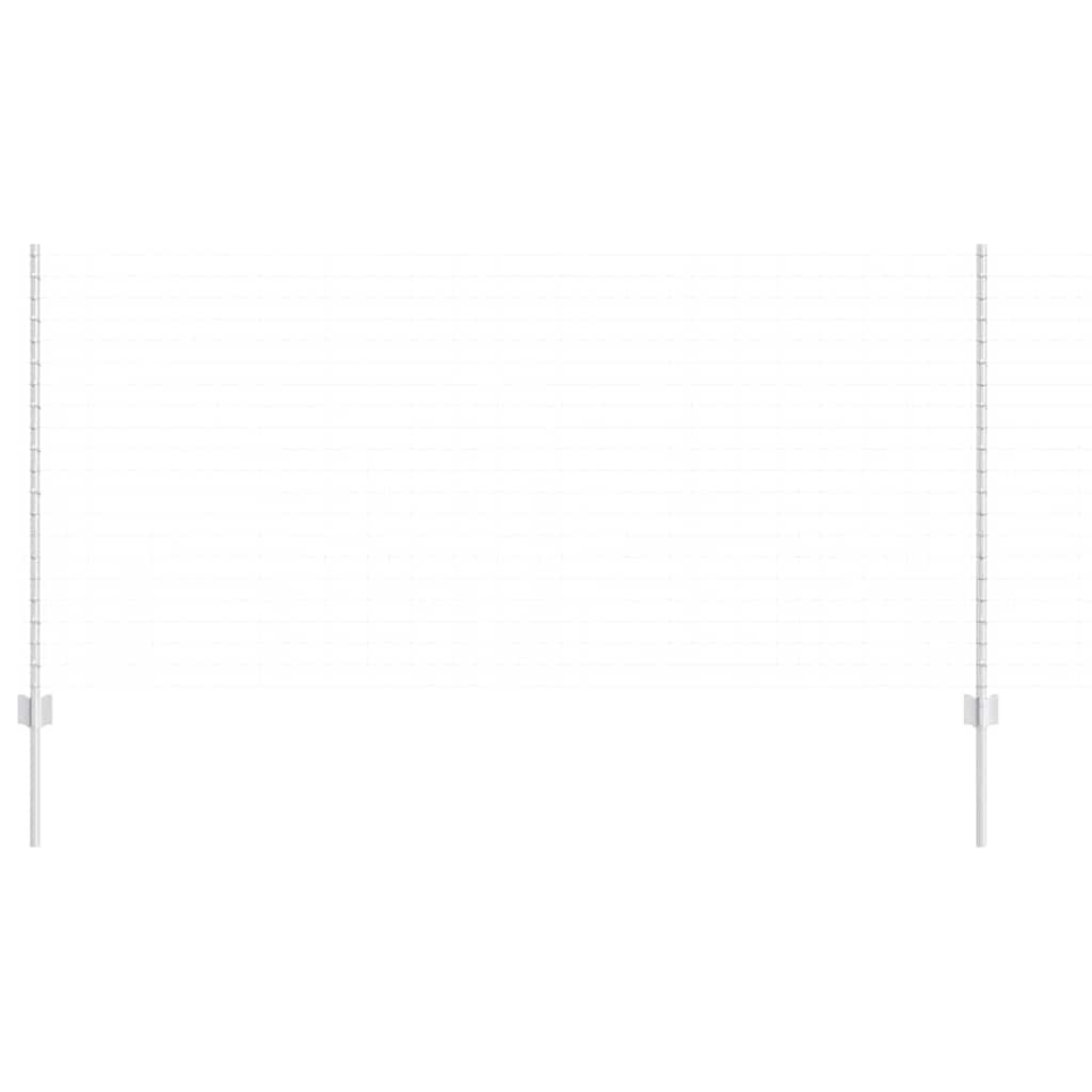 Vidaxl Zaunpfosten 11 Stk. Silber 120 cm Stahl