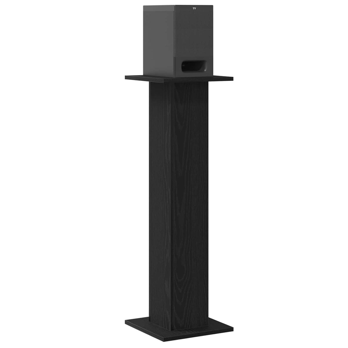 Vidaxl Lautsprecherständer 2 Stück schwarze Eiche 30 x 30 x 95 cm