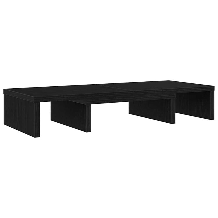 Vidaxx Monitorständer verstellbar, schwarze Eiche, 60 x 24 x 10,5 cm, Holzwerkstoff