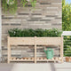 Vidaxxl Gartenblumentopf Beige 161 x 43 x 76,5 cm massives Kiefernholz