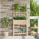 Vidaxl Tuin Bloempot Beige 71 x 38 x 152 cm Massiv Vurenhout