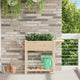 Vidaxl Gartenblumentopf Beige 111 x 37 x 76,5 cm massives Kiefernholz