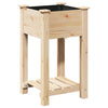 Vidaxxl Gartenblumentopf Beige 45 x 45 x 76,5 cm massives Kiefernholz