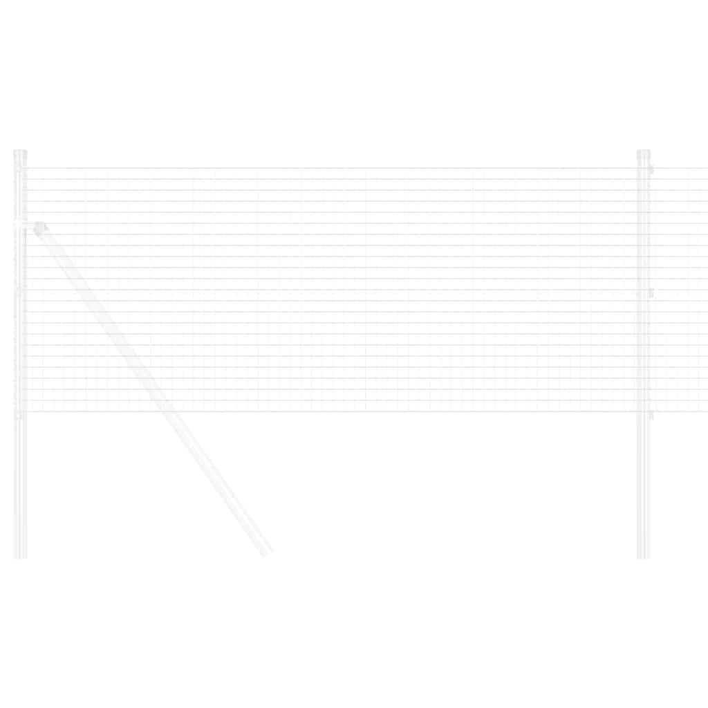 Vidaxl Schweißdrahtzaun Silber 0,4 x 10 m