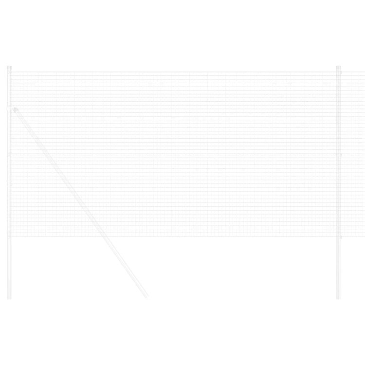 Vidaxl Schweißdrahtzaun Silber 1,2 x 10 m