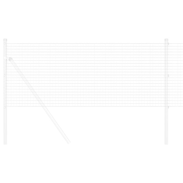 Vidaxl Schweißdrahtzaun Silber 0,4 x 50 m