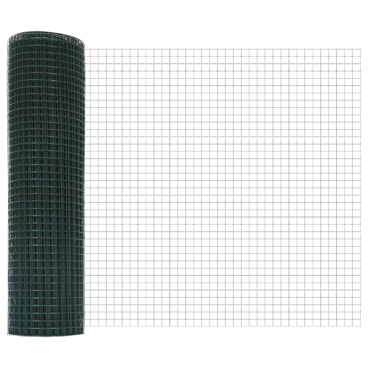 Vidaxl Schweißdrahtzaun grün 0,4 x 10 m